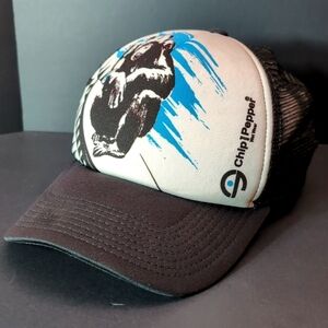 Chip & Pepper Wet Gear Ape Back/White Snapback Trucker Hat.